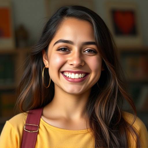 Foto de Fernanda Oliveira, aluna satisfeita, sorrindo
