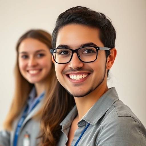 Foto dos instrutores dos cursos, sorrindo e confiantes