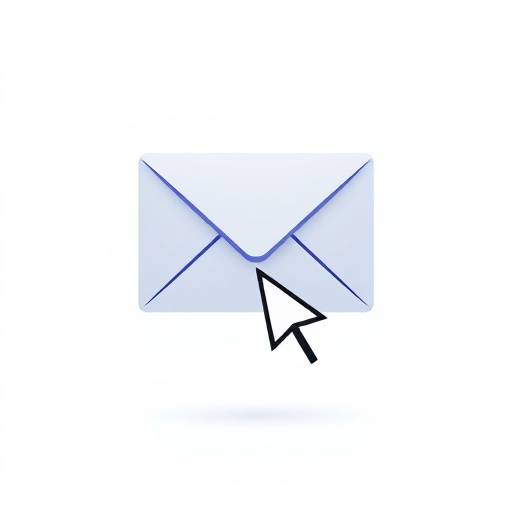 Ícone de um envelope com um cursor, representando o formulário de contato